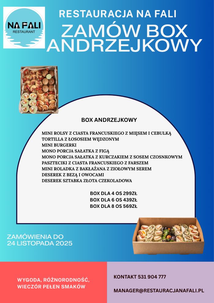 box andrzejkowy z cenami