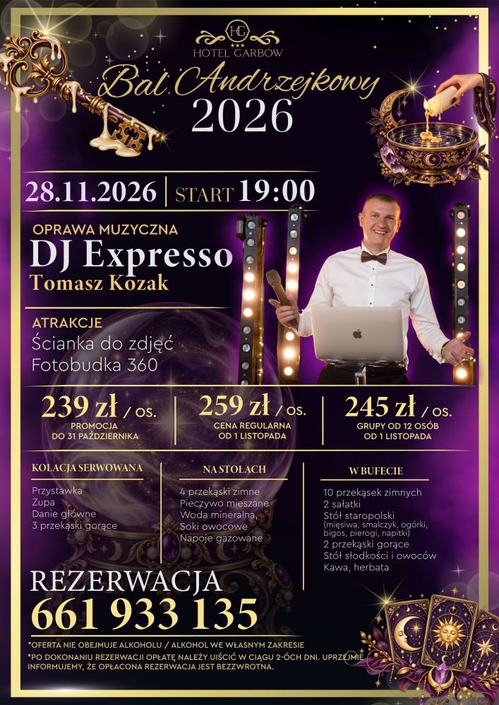 Andrzejki2026Garbów-plakat